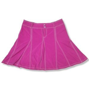 Athleta Women's Fuschia "Whatever" Pleated Skirt Size 8p